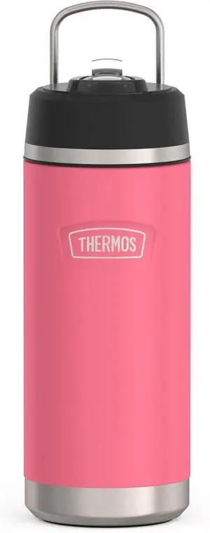 ICON SERIES Insulated Water Bottle with Straw Lid - 18 Ounce Hot Pink - Stainless Steel Vacuum Insulated Water Bottle with Straw Lid