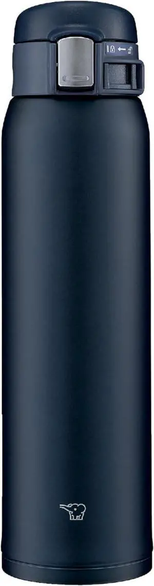 (ZOJIRUSHI) Water bottle direct drinking [One-touch open] Stainless mug 600ml Navy SM-SF60-AD