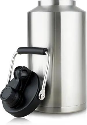 1 Gallon Water Jug Bottle Insulated 128 oz Stainless Steel Water Bottle Wide Mouth Double Vacuum Dishwasher Safe BPA Free for Hot & Cold Drinks