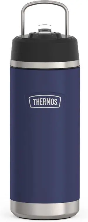 ICON SERIES Insulated Water Bottle with Straw Lid - 18 Ounce Navy - Stainless Steel Vacuum Insulated Water Bottle with Straw Lid