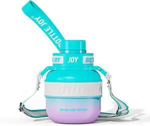 Stainless Steel Double Vacuum Insulated Water Bottle for Cold Drinks Sports Travel Fashion Office Leak-proof Flip Cold Iced for 12 Hours 16OZ / 500ML