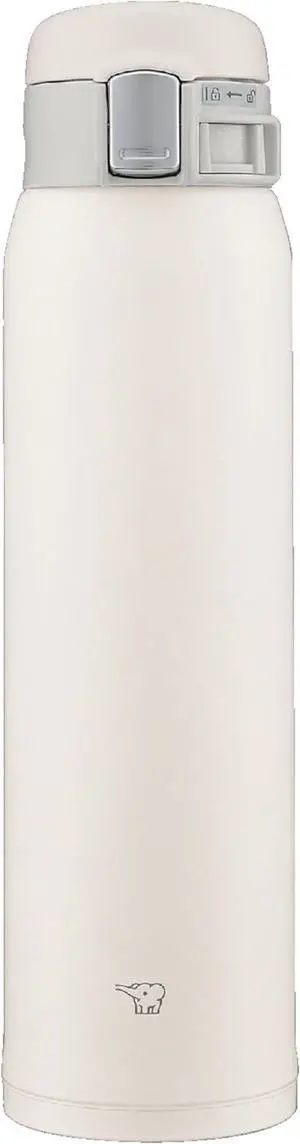 SM-SF60-WM Water Bottle Direct Drinking One-Touch Opening Stainless Steel Mug 20.3 fl oz (600 ml) Pale White