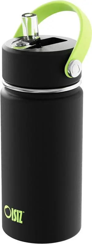 Kids Water Bottle with Straw Lid 14oz Vacuum Insulated 316 Stainless Steel Water Bottles for Kids for School Leakproof Water Bottle BPA Free and Keep Cold for 24 Hours