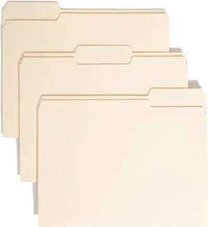 Smead File Folder 1/3-Cut Tab Assorted Positions Letter Size Manila 24 per Pack (11928)