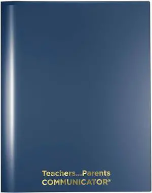 Nickys Folders? English Communicator Parent-Teacher Folder Patented Tear-Resistant Flexible Plastic 2 Inside Pockets 2 Exterior Sleeves Letter Size Paper Single Color (24 Pack) (Metallic Blue)