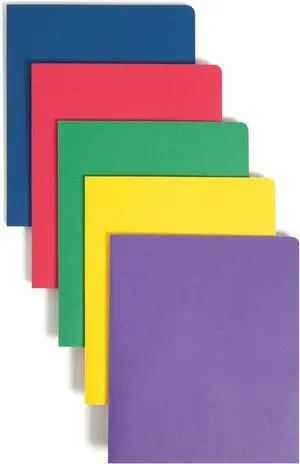 Smead Two-Pocket Heavyweight File Folder Letter Size Assorted Colors 50 per Carton (87863)