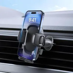 2025 Air Vent Phone Holder with Metal Hooks- 360°Rotatable Air Vent Cell Phone Car Mount Smartphone Holders for Your Car Mount Universal Automobile Cradle for iPhone  4-7 Phones-938002