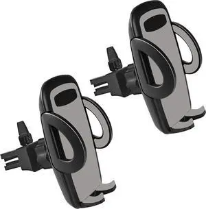 Car Phone Mount Air Vent Cellphone Holder Cradle 2Pack Universal for iPhone 15/14/13/12/11/11 Pro/11 Pro Max/X Xs XR Xs Max and More Smartphones Black