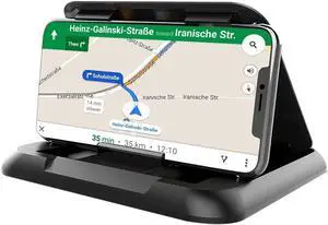 Universal Car Phone Holder & Dashboard Mount - Anti-Slip Phone Cradle Pad for iPhone  Android & All Smartphones - Secure Hands-Free Mount for All Vehicles