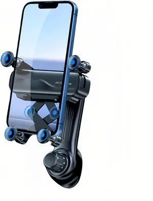 Car Phone Holder with Rotatable Swing Arm Hands-Free Car Vent Phone Mount with Metal Air Vent Clip Fit for All iPhone Android Smartphones