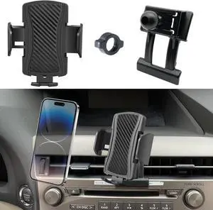 Car Phone Mount for Lexus RX 2010-2015 Phone Holder Navigation for RX350/RX450h Cellphone Mobile Cradle Auto Accessories Bracket Anti-Shake 360 Degree Rotation Compatible for All Cell Phones