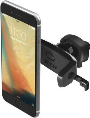 Easy One Touch Mini Air Vent Car Mount Holder Cradle for iPhone Xs Max R 8 Plus 7  Galaxy S10 E S9 S8 Plus Edge Note 9 & Other Smartphone 2.2 x 4.8 x 5.7 inches