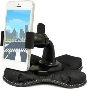 Claw-X Nonslip Smartphone Beanbag Friction Dashboard Mount for Galaxy S24 S25 i Phone 15 16 Pro MAX Ultra OnePlue Google Pixel 9 (All Smartphones up to 4 inch Wide)