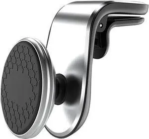 Phone Holder for Car Vent Strong Magnet Cell Phone Car Mount Hands Free Universal Automobile Cradle 360° Rotation Magnetic Car Phone Holder Mount Fit for iPhone All Smartphones-Sliver