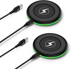 15W Google Wireless Charger for Google Pixel 9A 9Pro Fold/9 Pro XL/9/8/8A/8 Pro/7/6 Pro 2 Pack Android Fast Charging Pad  Wireless Charging Station for Galaxy S25 Ultra/S24/S23/S22 iPhone 16e