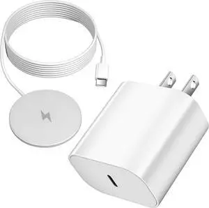 Magnetic Wireless Charger 6FT 15W  MagSafe Charger Fast Charging Pad & USB C Fast Chargers Block Quick Mag-Safe Chargers for iPhone 16 ProMax/16 Pro/16e/15 ProMax/15 Plus/14/13/12/AirPods 3/2/Pro