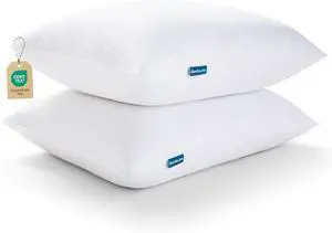 Pillows Queen Size Set of 2 - Soft Bed Pillows for Sleeping 2 Pack Fluffy and Supportive Hotel Quality Original Down Alternative Filling for Side Back Sleepers