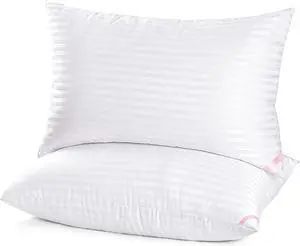 Hotel Collection Bed Pillows for Sleeping 2 Pack King SizePillows for Side and Back Sleepers Super Soft Down Alternative Microfiber Filled Pillows 20 x 36 Inches