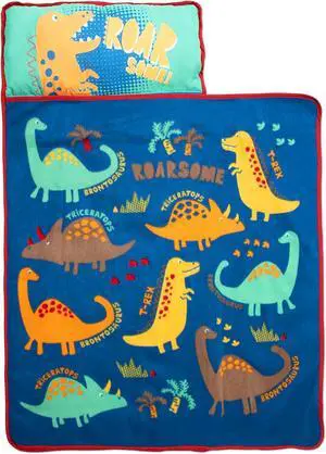 Kids Nap Mat Set  Includes Pillow and Fleece Blanket