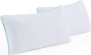 Shredded Memory Foam 2 Pack Pillow King (Pack of 2) White 2 Count