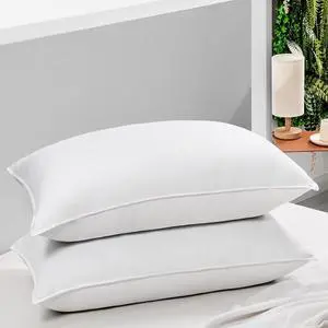 Bed Pillows Standard Size Set of 2 - Luxury Hotel Collection Down Alternative Pillows for Sleeping 20 x 26 Inches