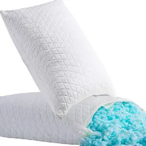 Shredded Memory Foam Pillows for Sleeping Bed Pillows King Size Set of 2 Pack Cooling Adjustable Good for Side and Back Sleeper with Washable Removable Cover