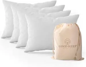 Set of 4 Pillow Cases Queen Standard 800 TC 100% Egyptian Cotton Great for Hair & Skin Care Silky Soft Sateen Weave Pillow Covers for Bed Pillow Improves Sleep Quality 4 Hem Pillowcases White