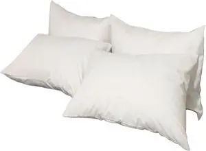Premium Queen Pillowcases 4 Pack - White Standard - Ultra Soft 1800 Thread Count Microfiber- Double Brushed - Allergies Free - Wrinkle Resistant Pillowcase
