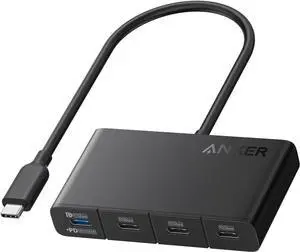 USB-C Hub USBC to 4-Port USBC Adapter Multiport USB C Splitter USB 3.2 Display Hub with 100W Max PD & Max 10Gbps Fast Data Transfer for MacBook Pro iPad Surface Pro  and More