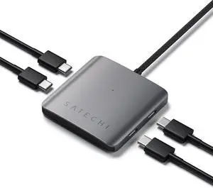 USB-C Hub: 4-in-1 with 100W Pass-Through & 10Gbps USB 3.2 for MacBook iPad iPhone Surface Chromebook & More