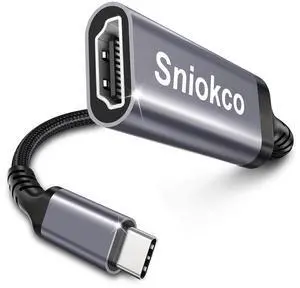 USB C to HDMI Adapter High Speed 4K USBC to HDMI Cable for Thunderbolt 3/4 HDMI to USB C Adapter with iPhone 16 15 Pro Max MacBook Pro Air iPad Pro iMac Galaxy S XPS Surface Book 3 and More