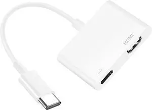 USB C to HDMI Adapter [ MFi Certified] 1080P 4K@60Hz Video & Audio Sync Screen Converter Digital AV Adapter Compatible with iPhone 16/16Plus/16 Pro/16Pro Max/15/15Pro/Max to HDTV Projector