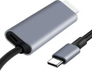 USB?C to HDMI 2?in?1 Cable 6.6FT with 100W PD Fast Charging Port 4K@60Hz Ultra?HD Output Thunderbolt & USB?C Compatible for iPhone?16 Pro Max iPad MacBook Steam?Deck Galaxy S25