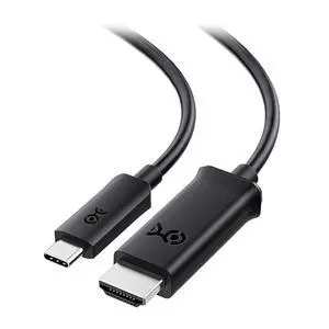 Unidirectional USB C to HDMI Cable - 6ft [4K@60Hz / 2K@144Hz] USB-C to HDMI Cable Thunderbolt 4 / USB4 Compatible with iPhone 16/15 Pro Max Plus MacBook Pro XPS 13 Surface Pro