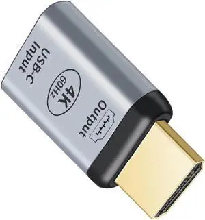USB-C Type C Female Source to HDMI Male Sink HDTV Adapter 4K 60hz 1080p for Monitor Tablet & Phone & Laptop. Not Work for HDMI Host to Type-C Displays