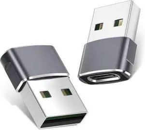 USB to USB C Adapter for iPhone 16 Charger 2Pack USBC Female to A Male OTG Type C Converter for  Watch Ultra iWatch 8 9 10 iPhone 15 14 Plus Pro Max AirPods iPad Car  S25 S24 17