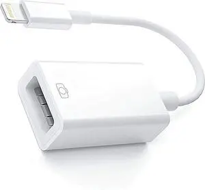 Lightning Male to USB Female Adapter OTG Data Sync Cable Compatible with iPhone 14 13 11 12pro Max Mini XR X XS 8 7 SE Plus for iPad Air Camera Mouse Keyboard Hub Midi Port Adaptador Connector