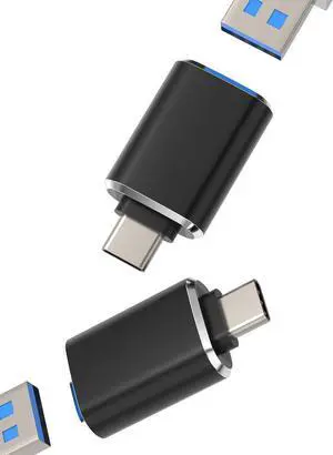 USB-C OTG Adapter Type C Port Camera Dongle(2 Pack) Compatible for  for iPhone 15 Pro Max Plus iPad 10Air4/5Mini6Pro 12.9 MacBook Converter Thunderbolt Accessories Mouse Adaptador