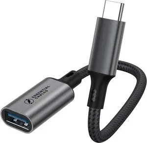 USB C to USB Adaptor Aluminum USB C Adapter OTG Cable Type C Male to USB 3.2 Female 10Gbps Transfer Compatible with MacBook/iPad Air/Pro 2022 Galaxy S22  XPS and more Type C Devices