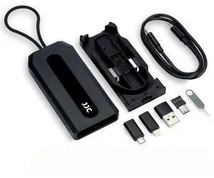 5 in 1 Data Cable Adapter Travel Kit Data Transfer Cable Storage with Micro USB Type-A OTG Adapter 1.8ft Data Charger USB C Cable Multi Charging Cable Adapter Set Hold 2 Micro SD 2 Nano SIM Card