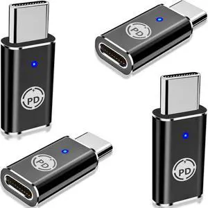 MFi CertifiedLightning to USB-C Adapter 4Pack Lightning Female to Type-C Male Digital Converter Type-C Fast Charger Connector for iPhone 16 Pro/16 Plus/16 Pro Max/15/15 Pro/iPad Pro