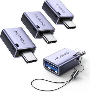 USB C to USB Adapter 4 Pack USBC Male to USB 3.0 Female MacBook Pro Air Adapter Type C Thunderbolt 3 OTG Converter for MacBook Chromebook Surface  Galaxy S24 S23 iPhone 15 16