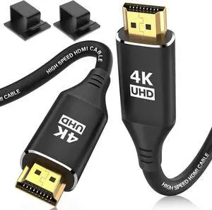 4K HDMI Cable 25Feet in-Wall CL3 Rated HDMI Cable 2.0 Support (HDR10 8/10bit 18Gbps HDCP2.2 ARC) High Speed HD Shielded Cord Compatible with  TV/Laptop/PC/HDTV