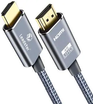HDMI Cable 4K 15 ft / 4.5m High Speed HDMI 2.0 Cord Braided | 4K@60Hz Ultra HD 2160p ARC HDR 3D HDCP 2.2 | for Xbox PS5 TV Laptop Monitor