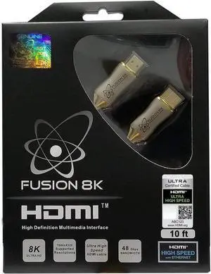 HDMI 2.1 Certified Cable Supports 10K 8K @60Hz and 4K @120Hz Compatible with All TVs BluRay Xbox Series X PS5 (10 Feet)