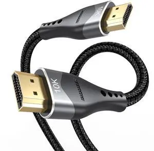 10K 8K HDMI Cable 4FT HDMI 2.1 48Gbps HDMI Cord Ultra High Speed Shielded Cable Braided 8K@60Hz 4K@120Hz eARC HDR10+ 3D Ethernet HDCP2.3 for Monitor PS5/4 PC  TV Xbox Blu-ray