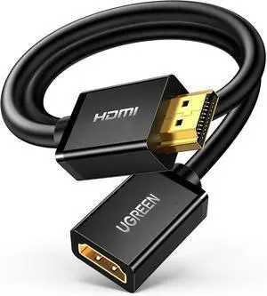 HDMI Extension Cable 4K HDMI Extender 1.5FT Male to Female Adapter Cord Compatible with  TV Stick PS5 PS4 Xbox Laptop PC Nintendo Switch 2 Blu Ray Player Google Chromecast Wii U HDTV