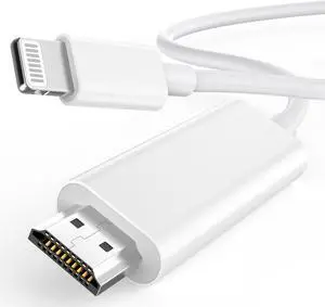 [ MFi Certified]  Lightning to HDMI Cable Adapter for iPhone to TV 1080P Digital AV Adapter Sync Screen Connector Compatible for iPhone 14 13 12 11 Pro Max XS XR X 8 to TV Projector Monitor