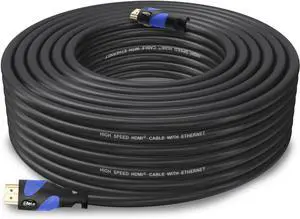 HDMI Cable(50 Feet Blue) HDMI 2.0V Support 4K 2160P 1080P 3D Audio Return and Ethernet - 1 Pack