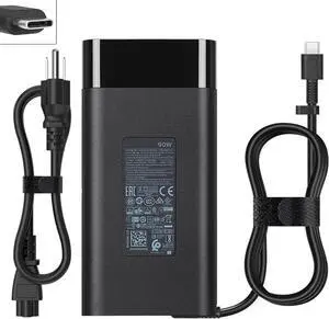 90W Laptop USB C Charger Fit for HP Envy x360 EliteBook 1040 G4 ZBook x2 G4 Spectre x360 15-bl075nr 2VY99EA 2PN61EA L45440-001 4.5A AC Adapter Type C Charger